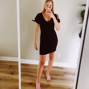 Club Monaco Black Tie-Sleeve Dress - NWOT